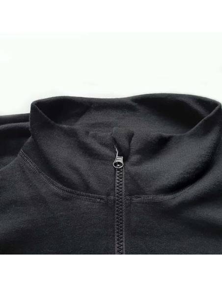 Veste sans manches chaude homme pure laine mérinos noir