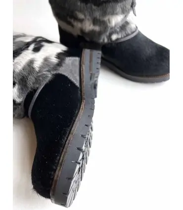 Ethnic white fur women’s boots - Olang ARTIK T38