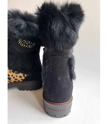 Ethnic white fur women’s boots - Olang ARTIK T38