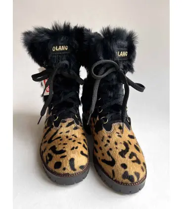 Ethnic white fur women’s boots - Olang ARTIK T38