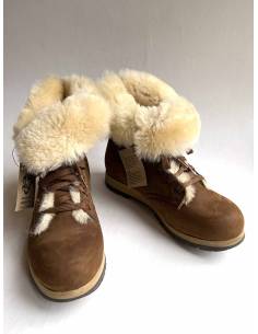 Women's snow boot hydro repellent natural York leather upper Olang Meribel 2