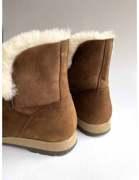 Women's snow boot hydro repellent natural York leather upper Olang Meribel