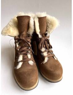 Women's snow boot hydro repellent natural York leather upper Olang Meribel