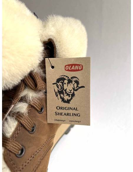 Women's snow boot hydro repellent natural York leather upper Olang Meribel