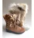 Luxurious cowhide and fur boots for women olang aspen