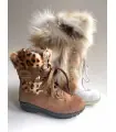 olang Aspen botas de lujo de cuero de vaca y piel para mujer