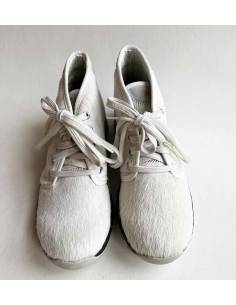 Sneakers Baskets de ville pour femme à motifs léopard et blanc 2