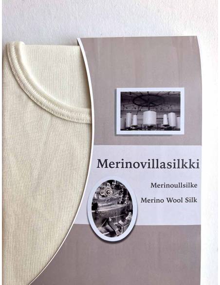 Women's soft long sleeve jersey in merino wool and silk 