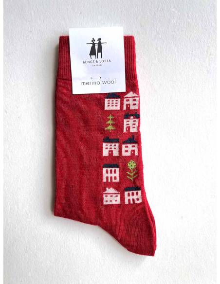 Women's merino wool socks jacquard Bengt & Lotta