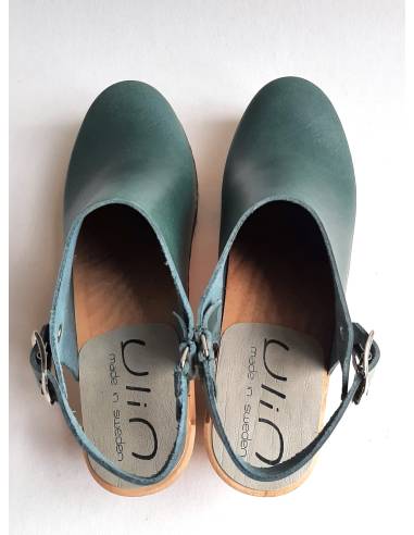 Swedish women high heels wooden barefoot sandals and laces