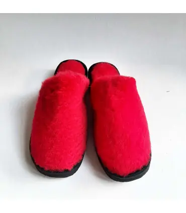Women's nordic slippers in guenuine lambskin