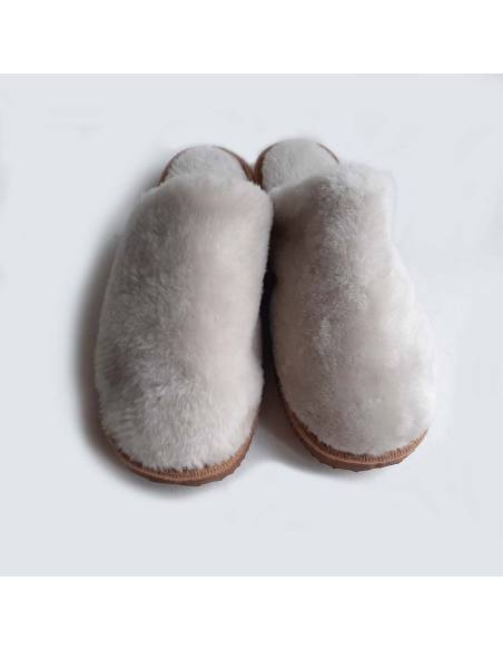 Women's nordic slippers in guenuine lambskin