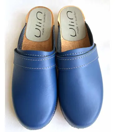 chaussures esprit nordique homme/ femme en cuir bleu et semelle confortable