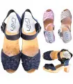 Swedish women's  Sandals wood high heels and pink or beige leather