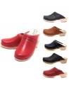 Swedish wooden clogs "special thin feet"