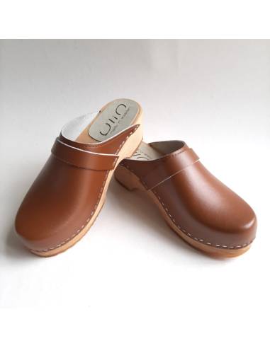 Damen Schwedische Holzschuhe und Leder