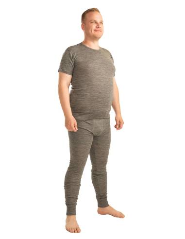 Hombre Jersey mango de Lana y Seda