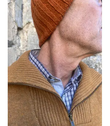 Gorro de lujo de lana y cachemira de un solo canal
