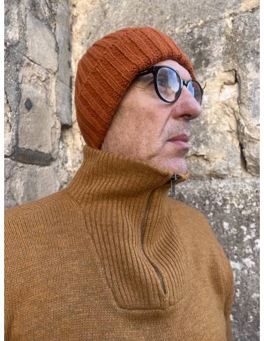 Gorro de lujo de lana y cachemira de un solo canal