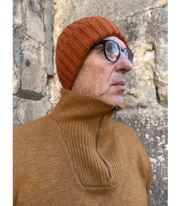 Gorro de lujo de lana y cachemira de un solo canal