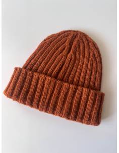 Bonnet cachemire laine côte simple de luxe  2