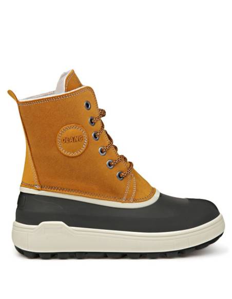 Bottes grands froids en cuir jaune hydrofuge femme - Olang Calgary