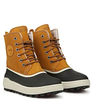 Bottes grands froids en cuir jaune hydrofuge femme - Olang Calgary