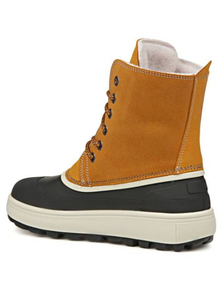 Bottes grands froids en cuir jaune hydrofuge femme - Olang Calgary