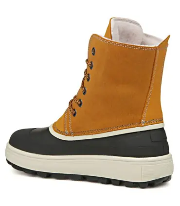 Bottes grands froids en cuir jaune hydrofuge femme - Olang Calgary