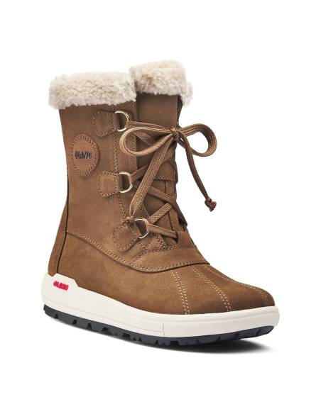 Botas de nieve de cuero, textiles impermeables para las mujeres - Olang Tania