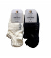 Dúo de calcetines de lana merina blancos o negros 