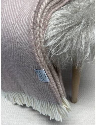 Throws herringbone in pure Virgin wool 140 x 240 cm