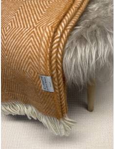Throws herringbone in pure Virgin wool 140 x 240 cm