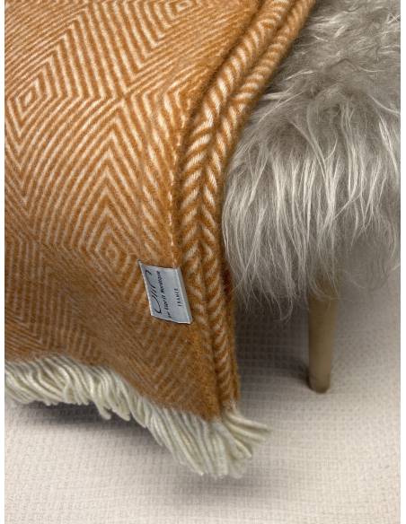 Throws herringbone in pure Virgin wool 140 x 240 cm