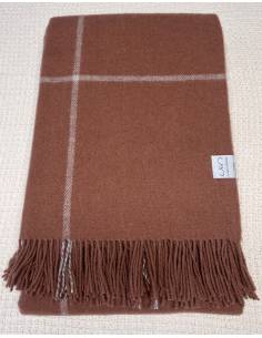 Pure scandinavian wool throws chestnut brown or grey 2