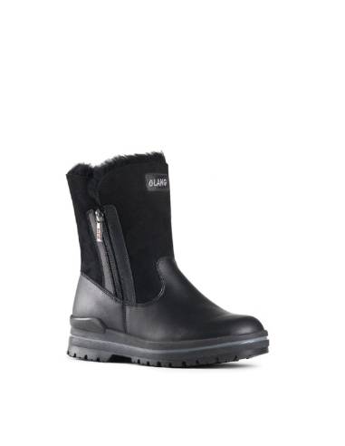 Bottes d'hiver femme en cuir fourrées mouton hydrofuge - Olang DEBORA