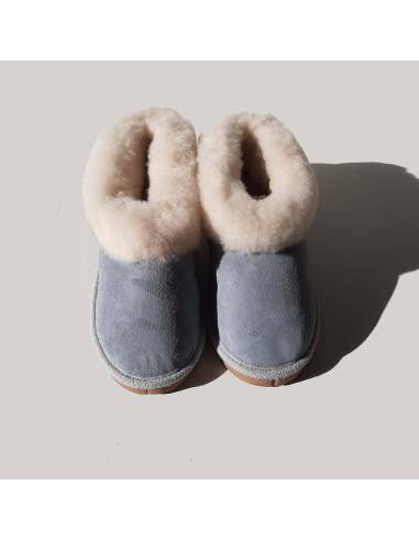 Swedish warm slippers for women in lambskin