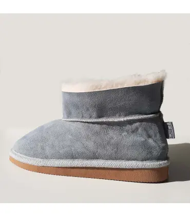 Swedish warm slippers for women in lambskin