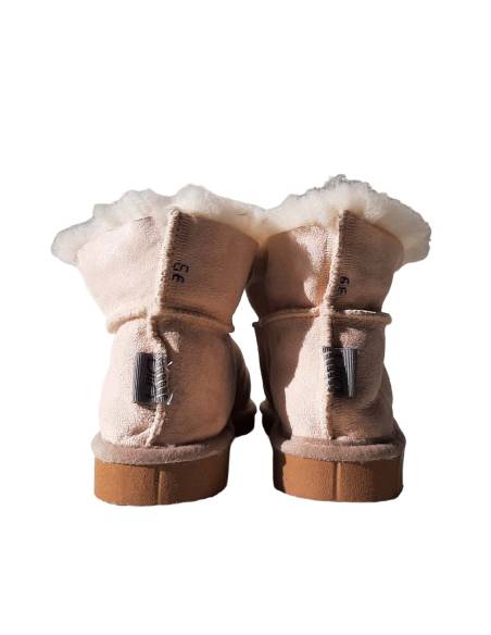 Swedish warm slippers for women in lambskin