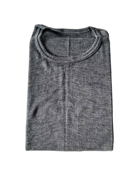 Hombre Jersey mango de Lana y Seda