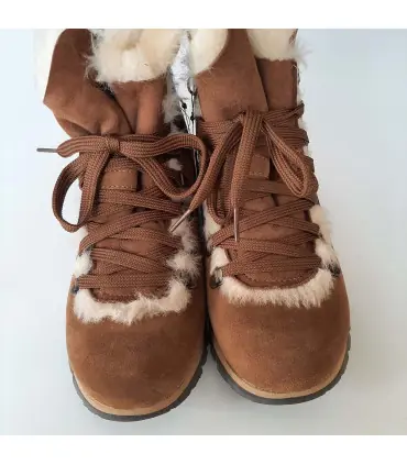 boots femme moka grand froid en peau de mouton véritable  Olang Aurora
