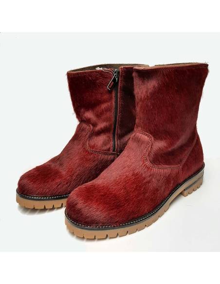 Warm women's boots in leather and real sheepskin Olang Lima 1