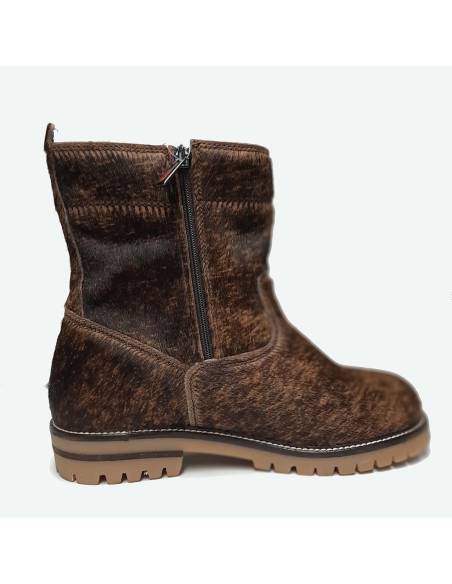 Boots femme en peau de vache véritable Olang Peru