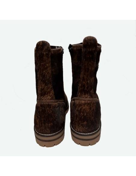 Boots femme en peau de vache véritable Olang Peru