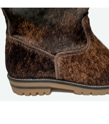 Warme Damen-Stiefeletten aus echtem Leder und Schaffell Olang Lima 1