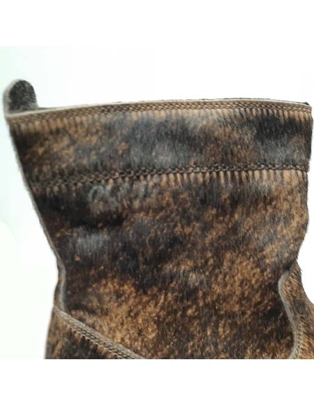 Boots femme en peau de vache véritable Olang Peru