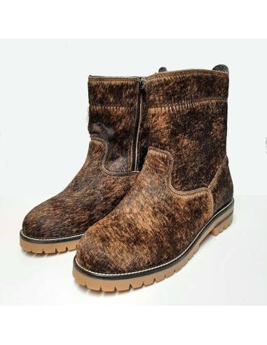 Boots femme en peau de vache véritable Olang Peru