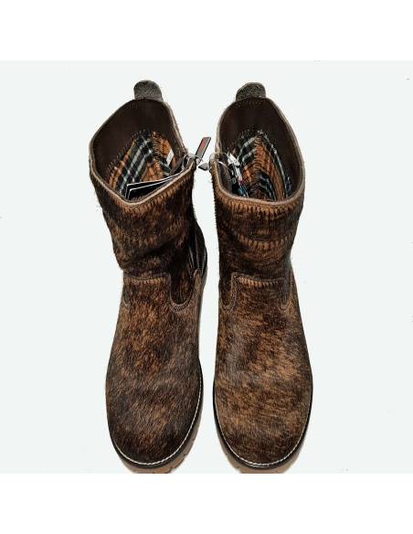 Boots femme en peau de vache véritable Olang Peru