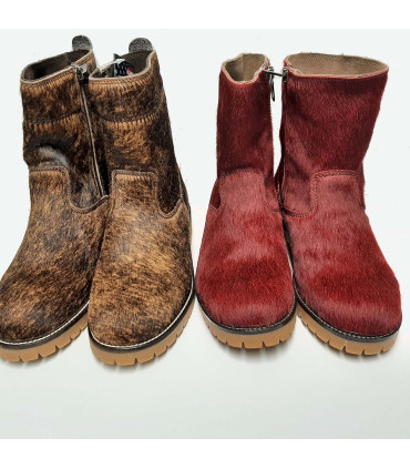 Warm women's boots in leather and real sheepskin Olang Lima 1