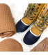 Botas de nieve mujer de cuero hidro forrado de pura lana - Olang